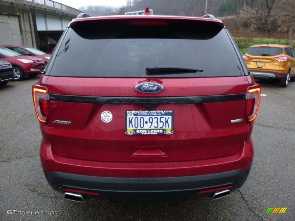 2016 Explorer Sport 4WD - Ruby Red Metallic Tri-Coat / Ebony Black photo #3