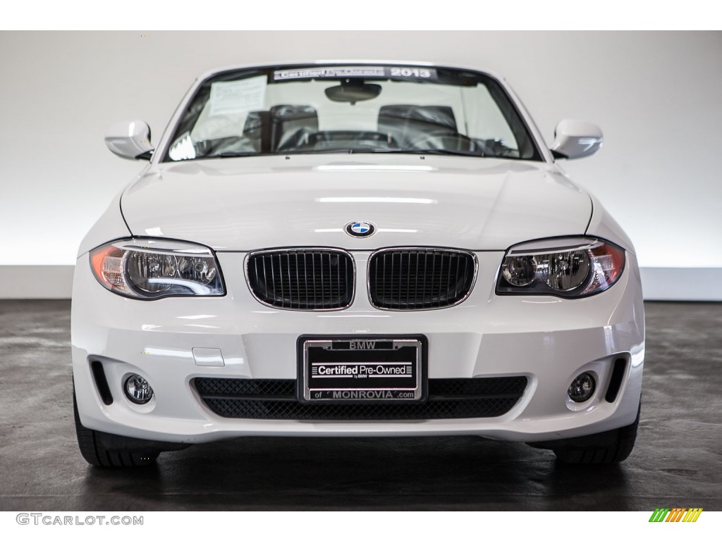 2013 1 Series 128i Convertible - Alpine White / Black photo #2