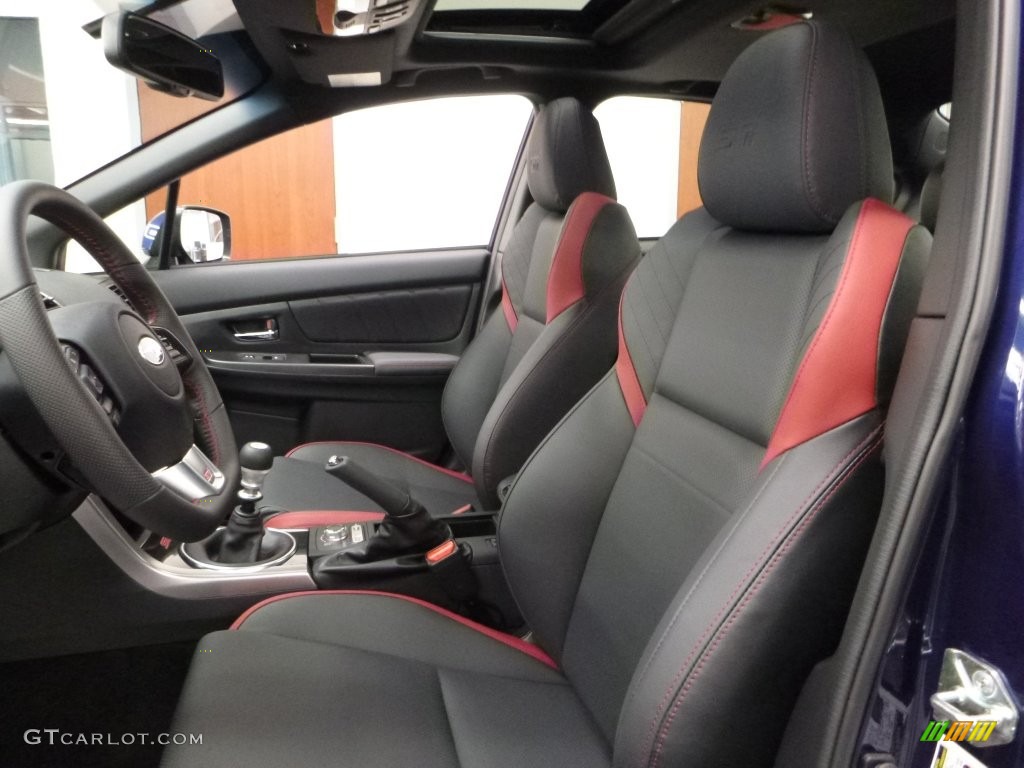 Carbon Black Interior 2016 Subaru WRX STI Limited Photo #109086486