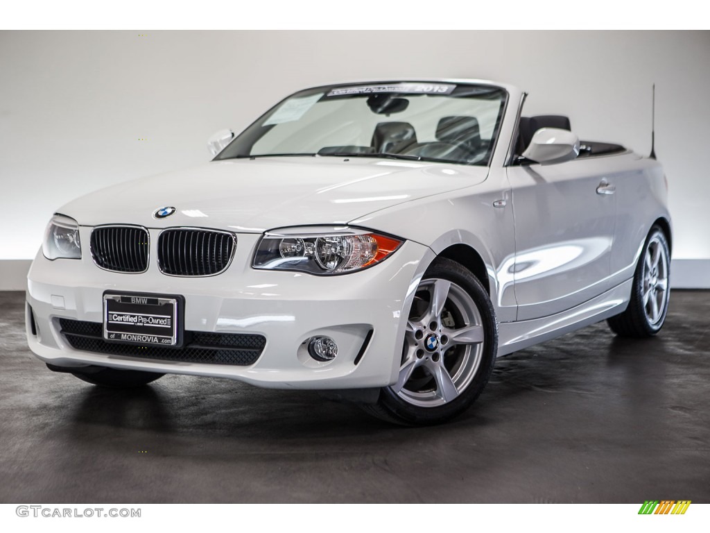 2013 1 Series 128i Convertible - Alpine White / Black photo #12