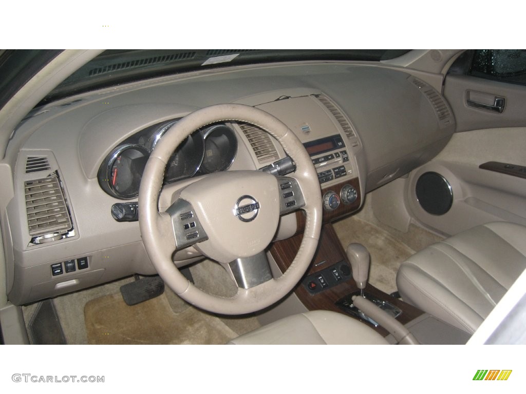 2005 Altima 3.5 SL - Mystic Emerald Green / Blond photo #7