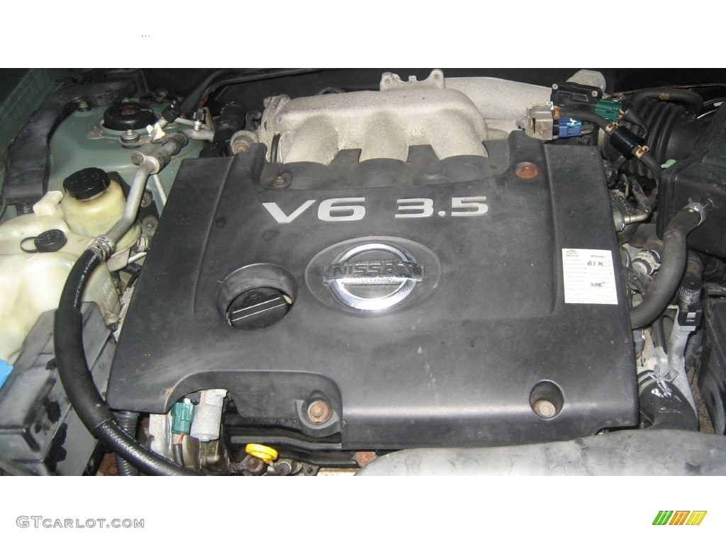 2005 Altima 3.5 SL - Mystic Emerald Green / Blond photo #17