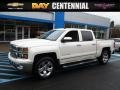 White Diamond Tricoat 2014 Chevrolet Silverado 1500 LTZ Crew Cab 4x4