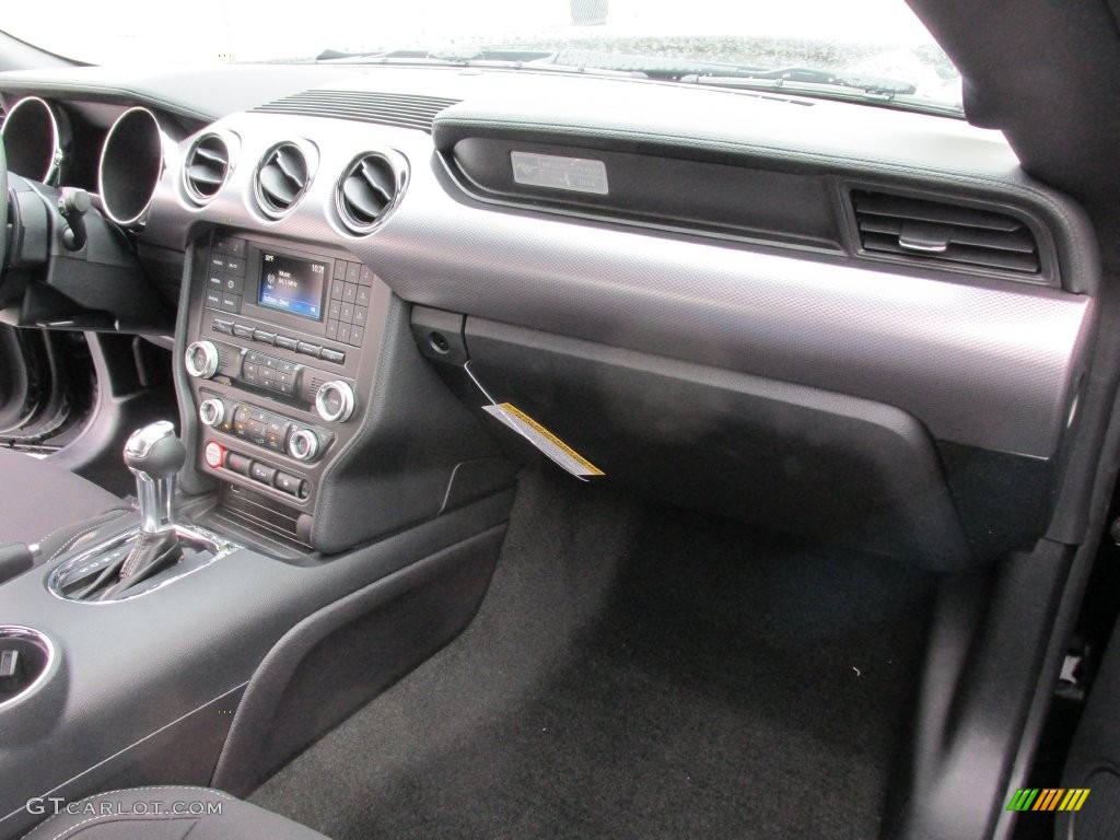 2016 Ford Mustang EcoBoost Coupe Ebony Dashboard Photo #109090243