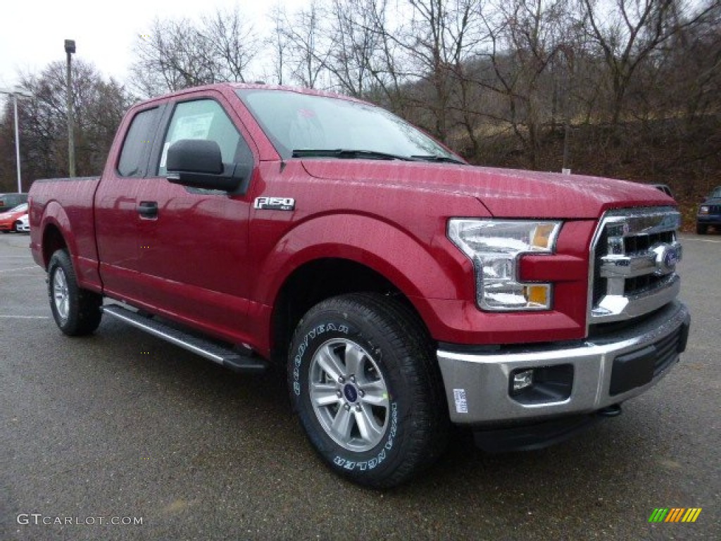 Ruby Red 2016 Ford F150 XLT SuperCab 4x4 Exterior Photo #109090612