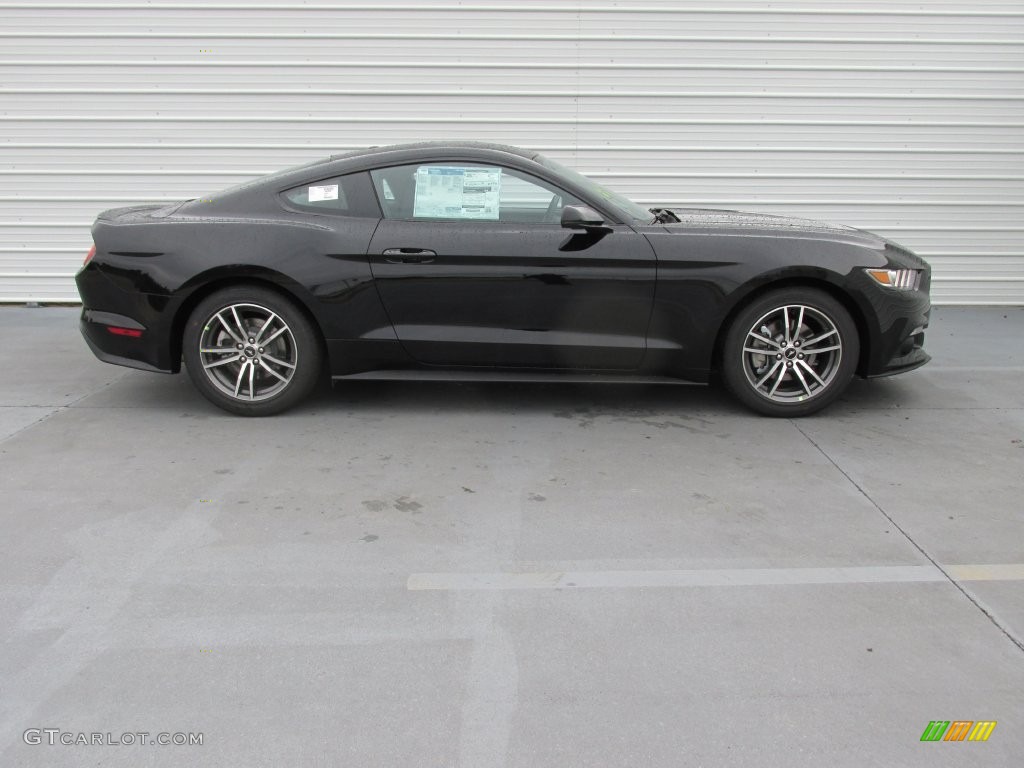 Shadow Black 2016 Ford Mustang EcoBoost Premium Coupe Exterior Photo #109091430
