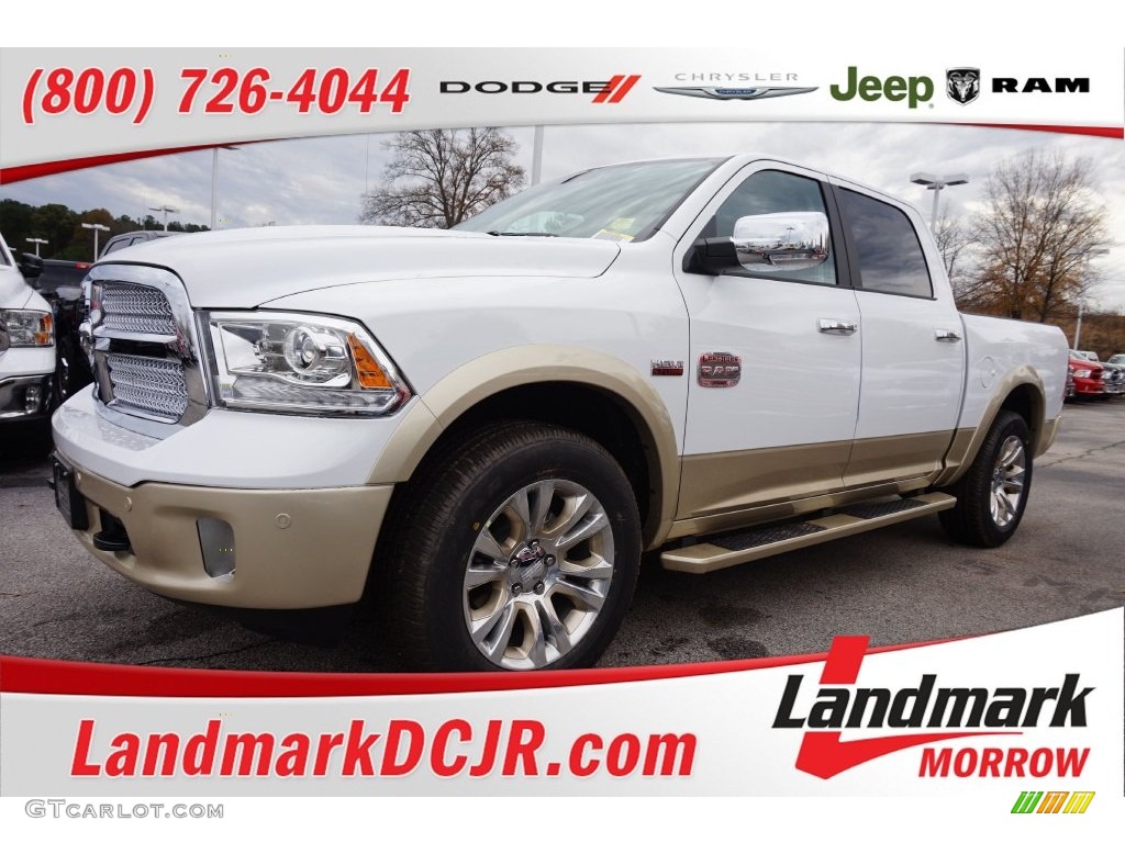2016 1500 Laramie Longhorn Crew Cab - Bright White / Canyon Brown/Light Frost Beige photo #1