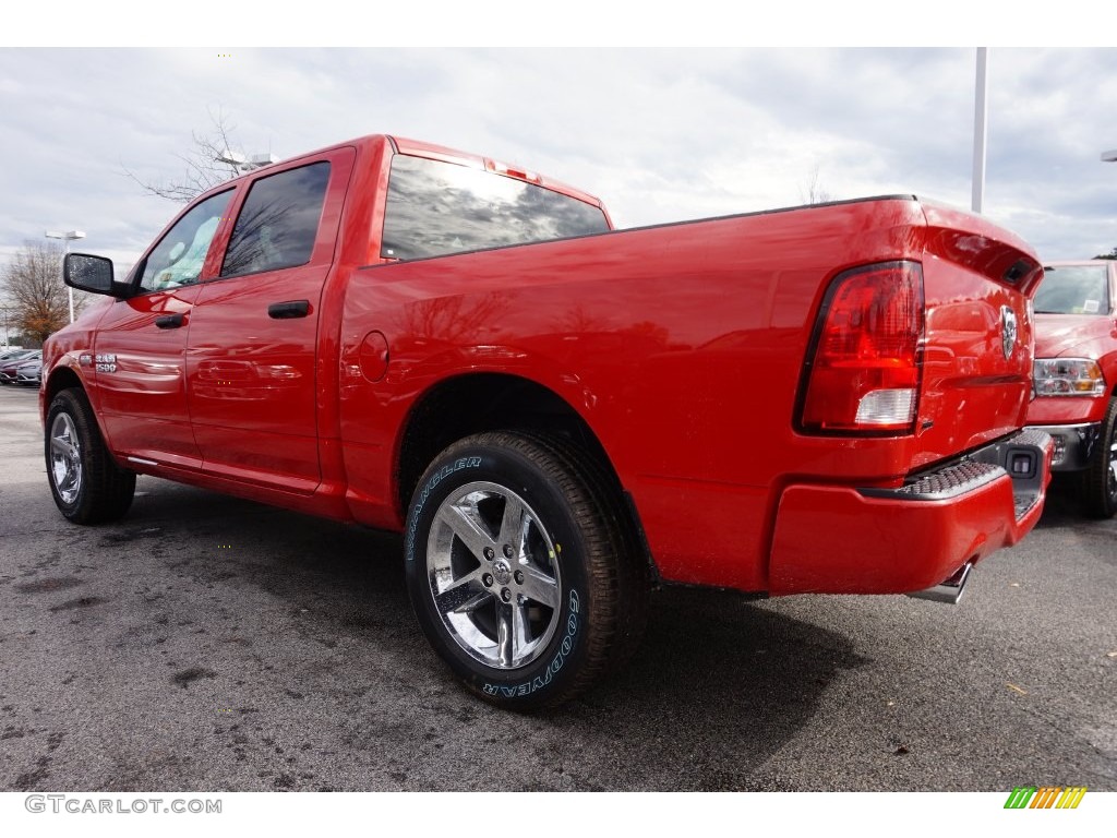 2016 1500 Express Crew Cab - Flame Red / Black/Diesel Gray photo #2