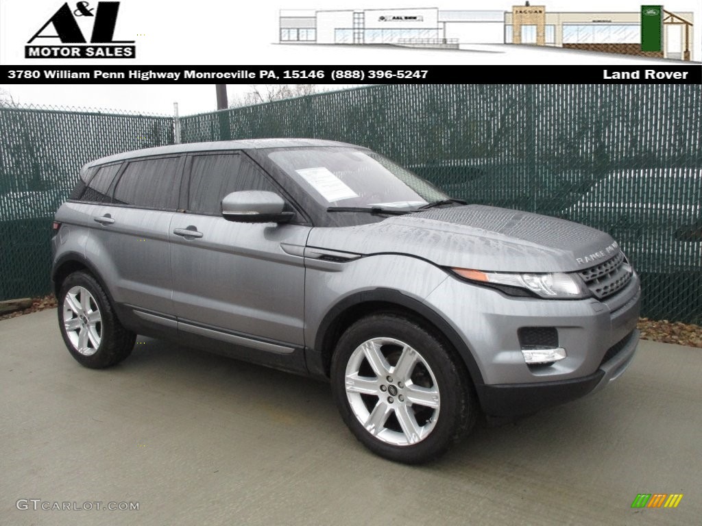 2013 Range Rover Evoque Pure - Orkney Grey Metallic / Ebony photo #1