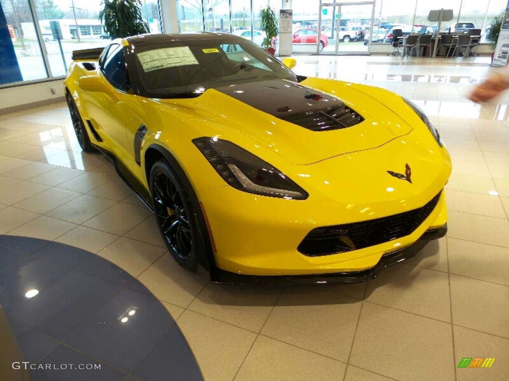 Corvette Racing Yellow Tintcoat 2016 Chevrolet Corvette Z06 Coupe Exterior Photo #109093864