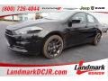 2016 Pitch Black Dodge Dart SE  photo #1