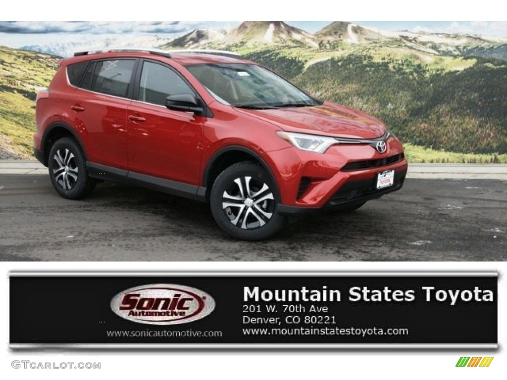 2016 RAV4 LE AWD - Barcelona Red Metallic / Black photo #1
