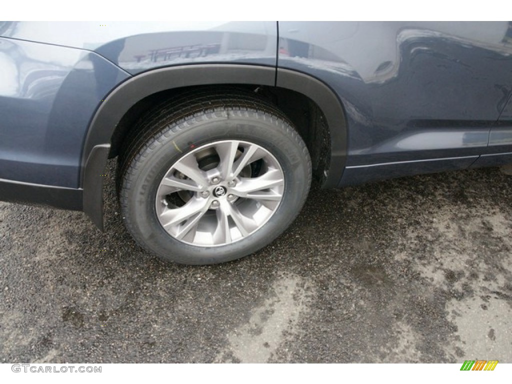 2016 Highlander LE Plus AWD - Shoreline Blue Pearl / Ash photo #9