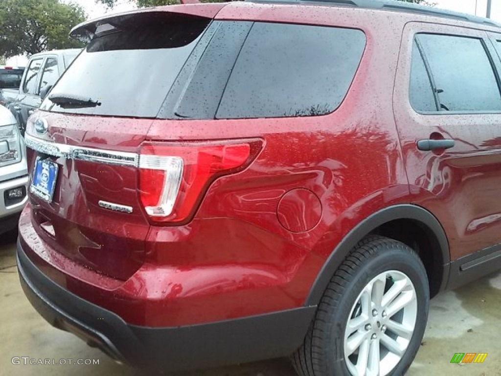 2016 Explorer FWD - Ruby Red Metallic Tri-Coat / Medium Light Camel photo #12