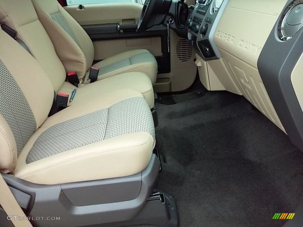 2016 F250 Super Duty XLT Crew Cab 4x4 - Ruby Red Metallic / Adobe photo #23