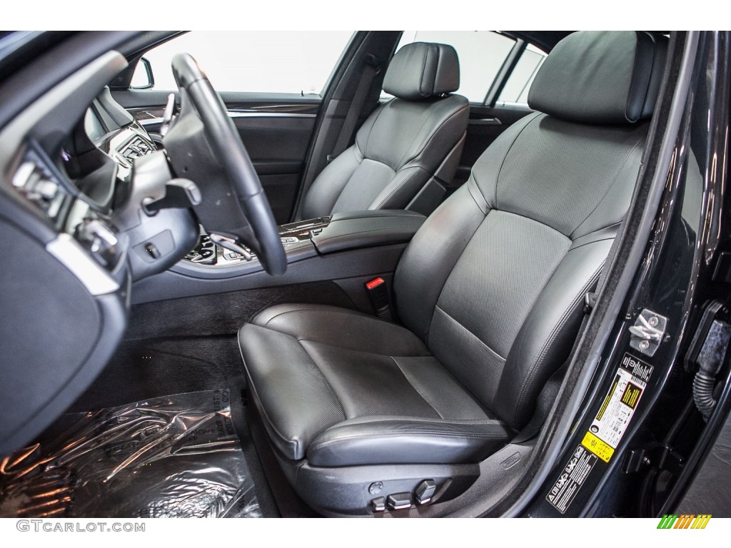 Black Interior 2012 BMW 5 Series ActiveHybrid 5 Photo #109102708