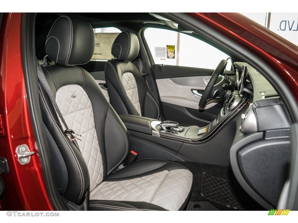 designo Porcelain White/Black Two-Tone Interior 2016 Mercedes-Benz C 450 AMG Sedan Photo #109103815