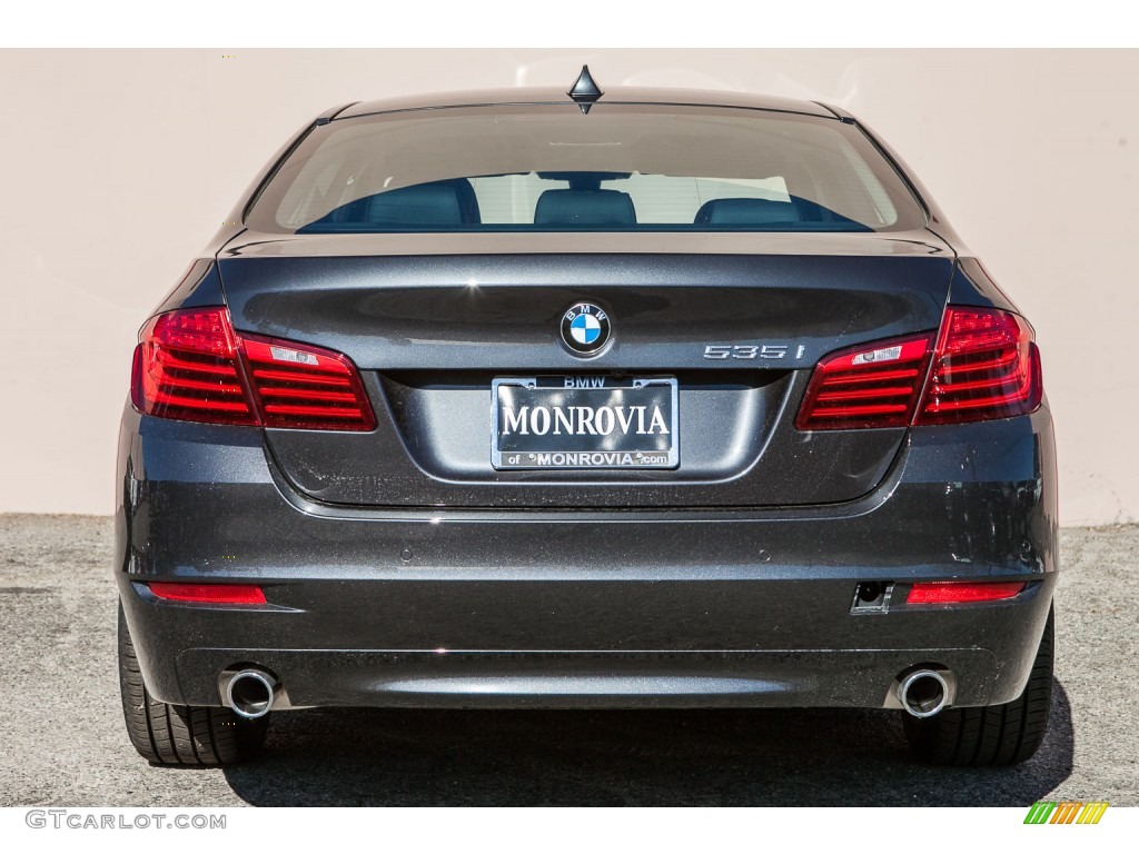 2016 5 Series 535i Sedan - Dark Graphite Metallic / Black photo #2