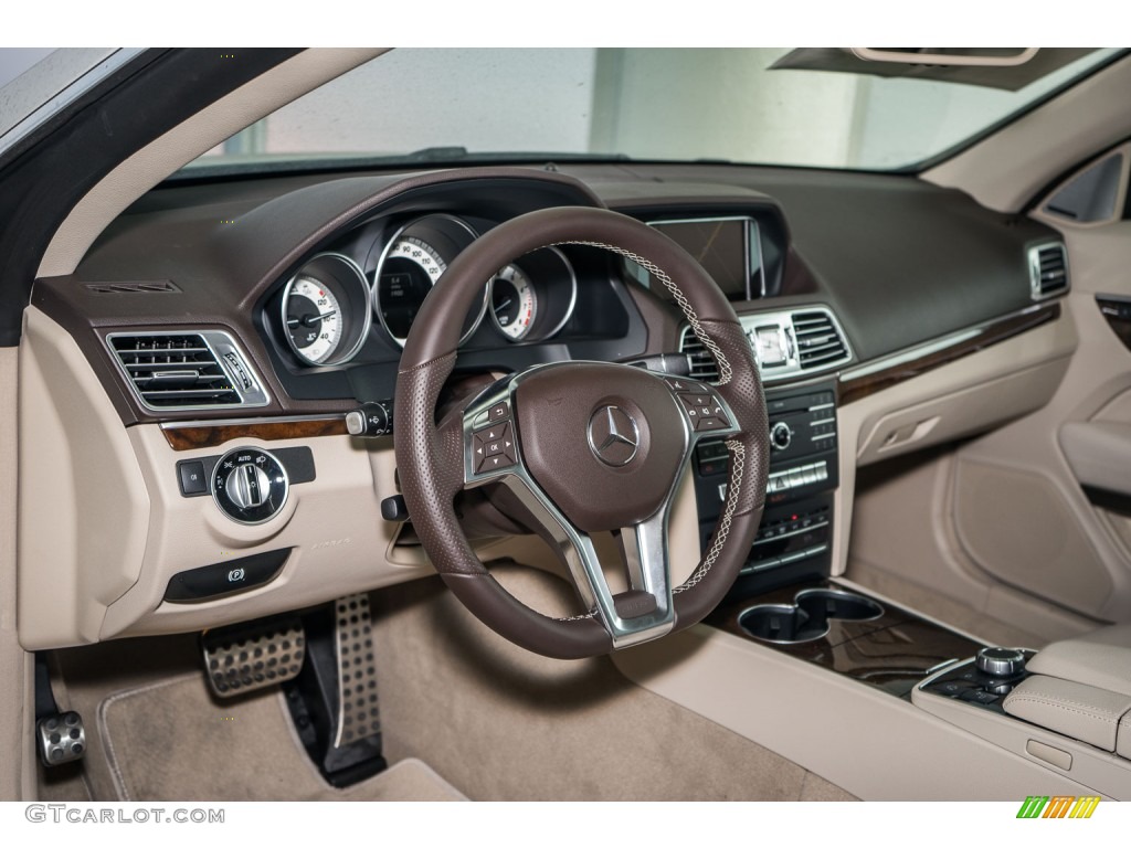 2016 E 400 Cabriolet - Polar White / Silk Beige/Espresso Brown photo #6