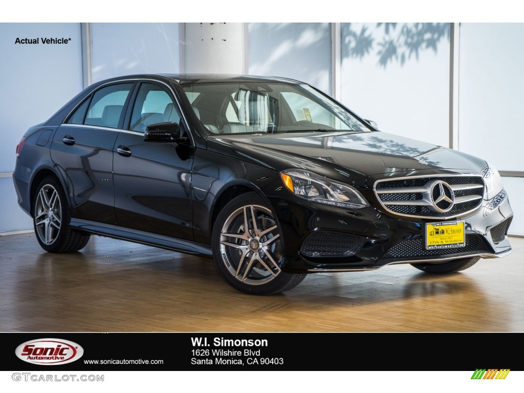 2016 E 400 Sedan - Black / Black photo #1