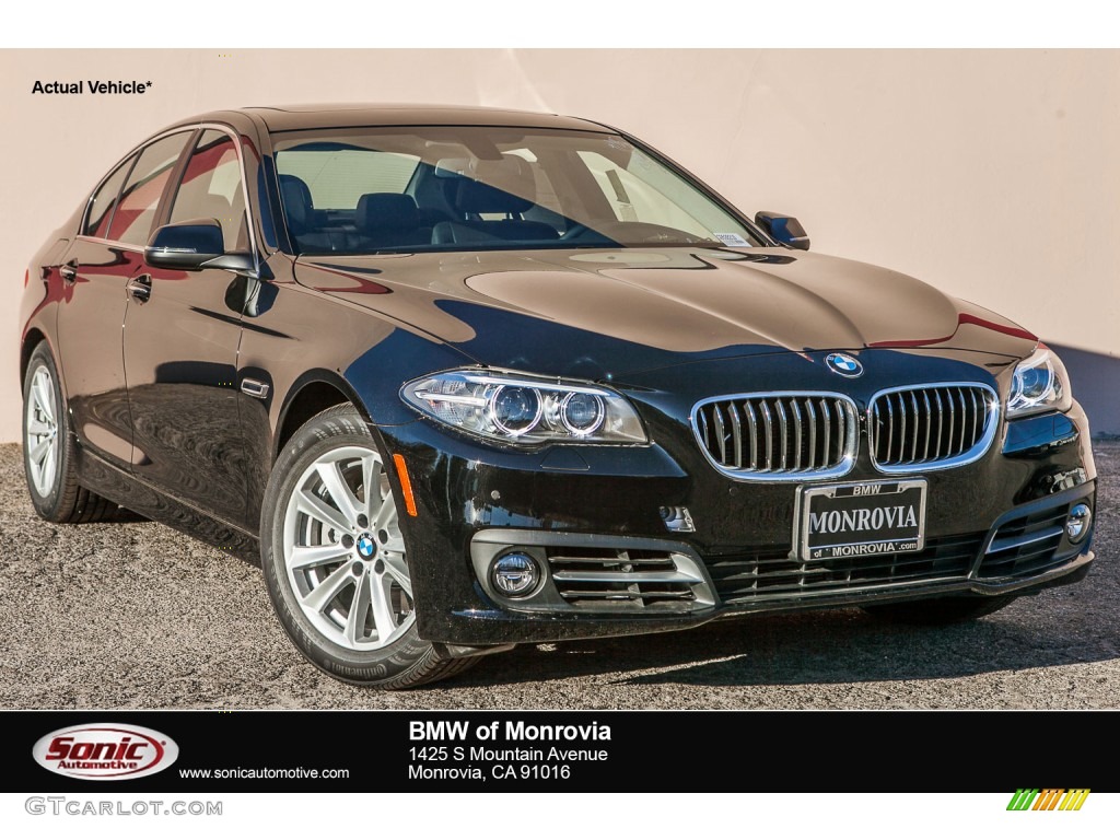 2016 5 Series 528i Sedan - Jet Black / Black photo #1