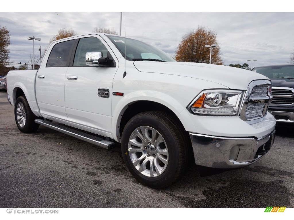 Bright White 2016 Ram 1500 Laramie Longhorn Crew Cab 4x4 Exterior Photo #109109644