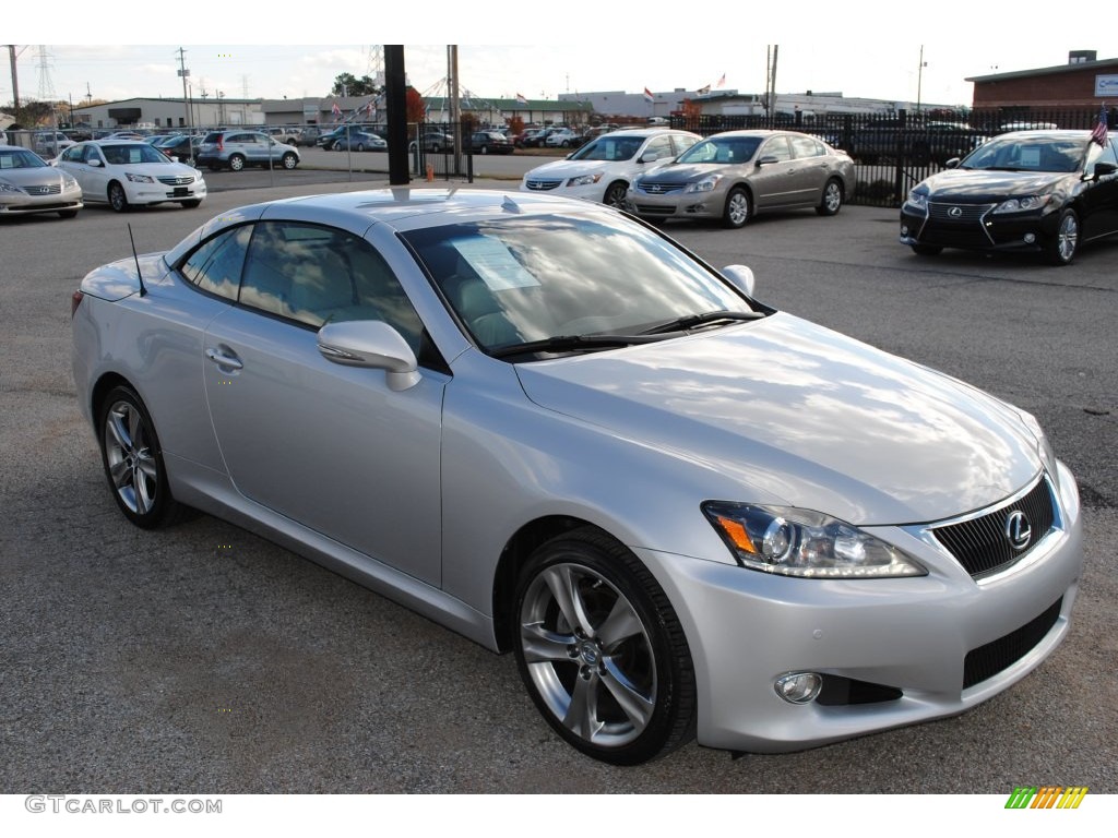 2012 IS 250 C Convertible - Tungsten Silver Pearl / Light Gray photo #7