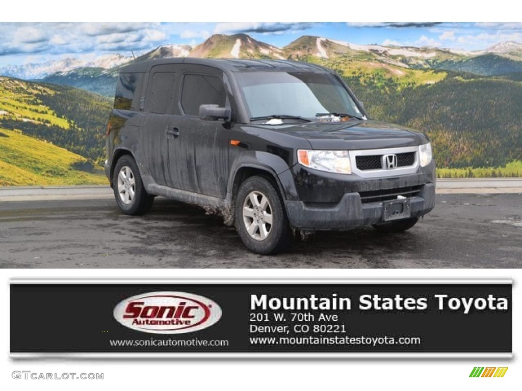 2010 Element EX 4WD - Crystal Black Pearl / Gray photo #1