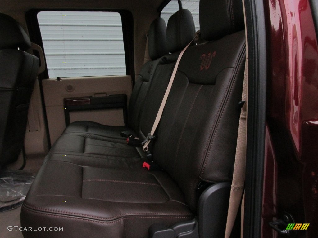 2016 Ford F250 Super Duty King Ranch Crew Cab 4x4 Rear Seat Photo #109113319