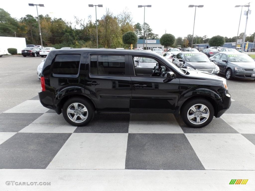 2015 Pilot EX-L - Crystal Black Pearl / Gray photo #3