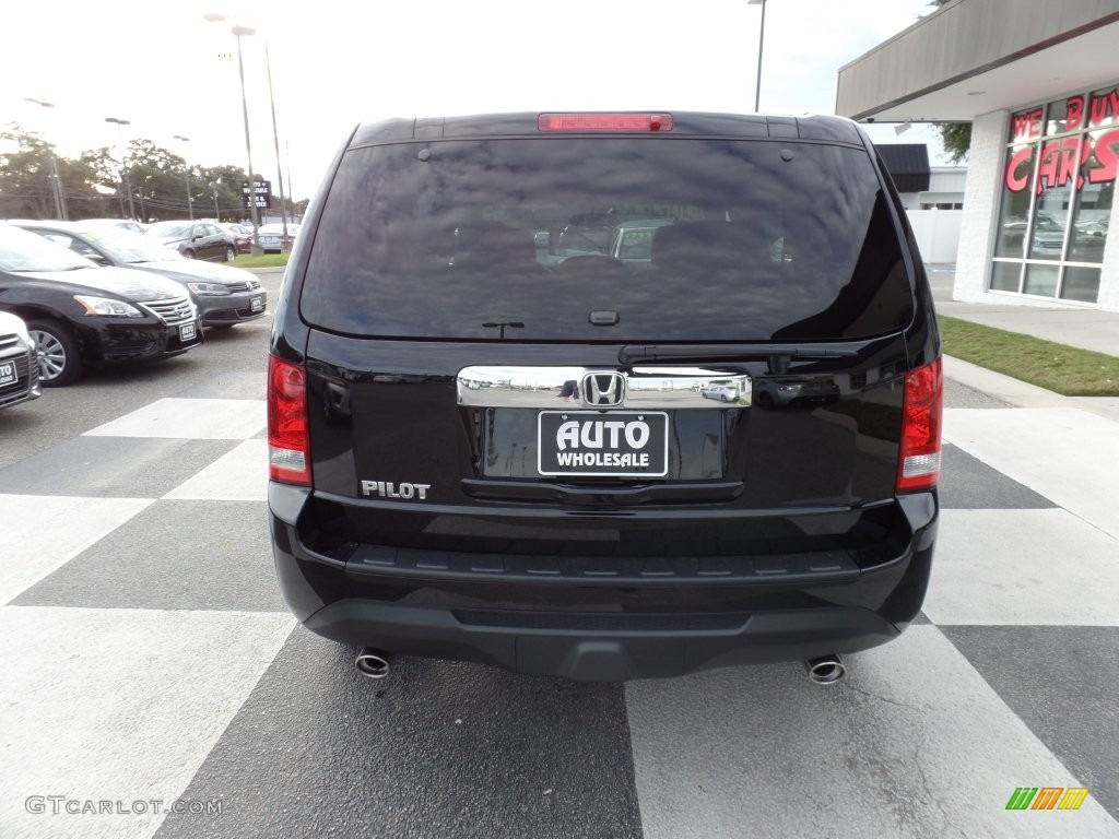 2015 Pilot EX-L - Crystal Black Pearl / Gray photo #4