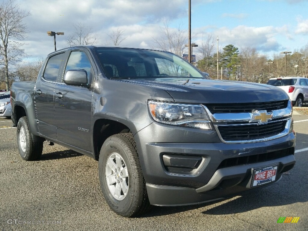 2016 Colorado WT Crew Cab - Cyber Gray Metallic / Jet Black photo #1