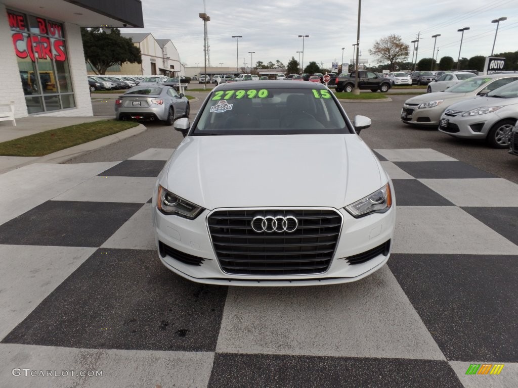 2015 A3 1.8 Premium Plus - Glacier White Metallic / Black photo #2