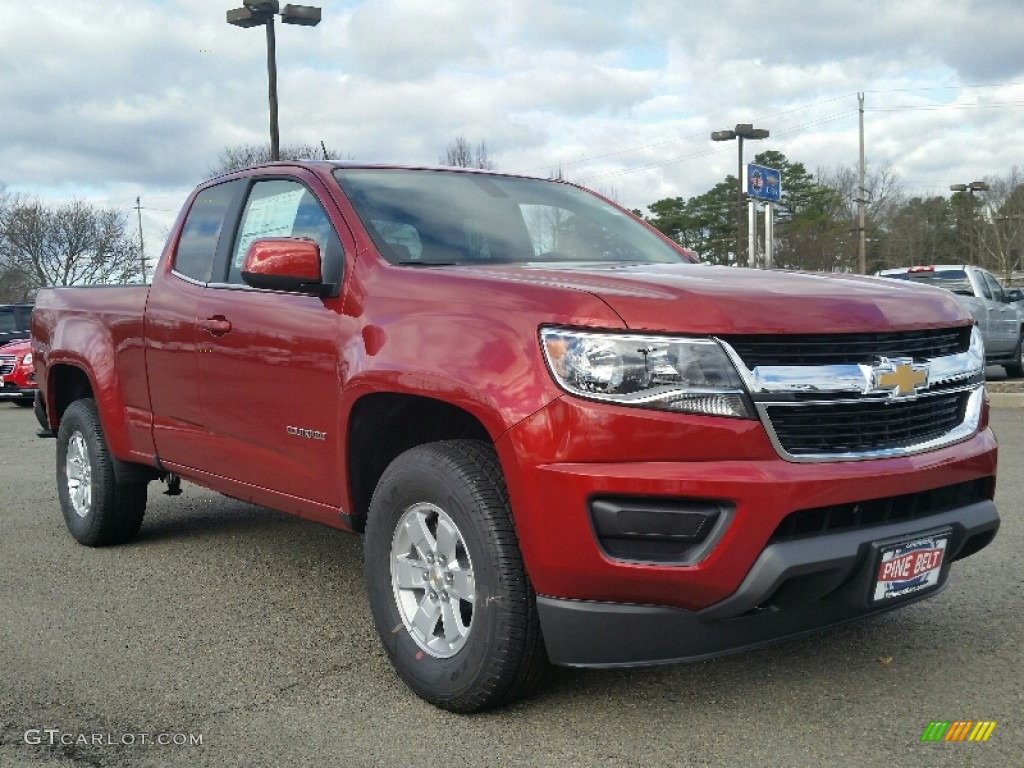 2016 Colorado WT Extended Cab 4x4 - Red Rock Metallic / Jet Black/Dark Ash photo #1