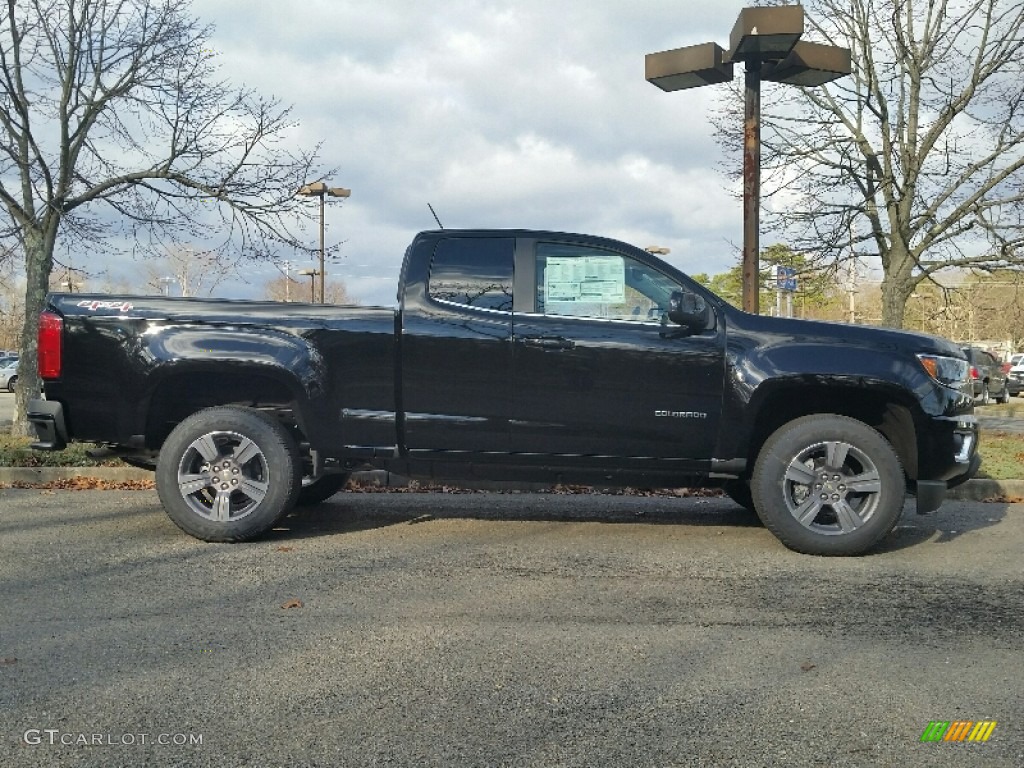 Black 2016 Chevrolet Colorado LT Extended Cab 4x4 Exterior Photo #109120578