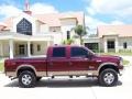 2005 Dark Toreador Red Metallic Ford F250 Super Duty Lariat FX4 Crew Cab 4x4  photo #2