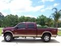 2005 Dark Toreador Red Metallic Ford F250 Super Duty Lariat FX4 Crew Cab 4x4  photo #6