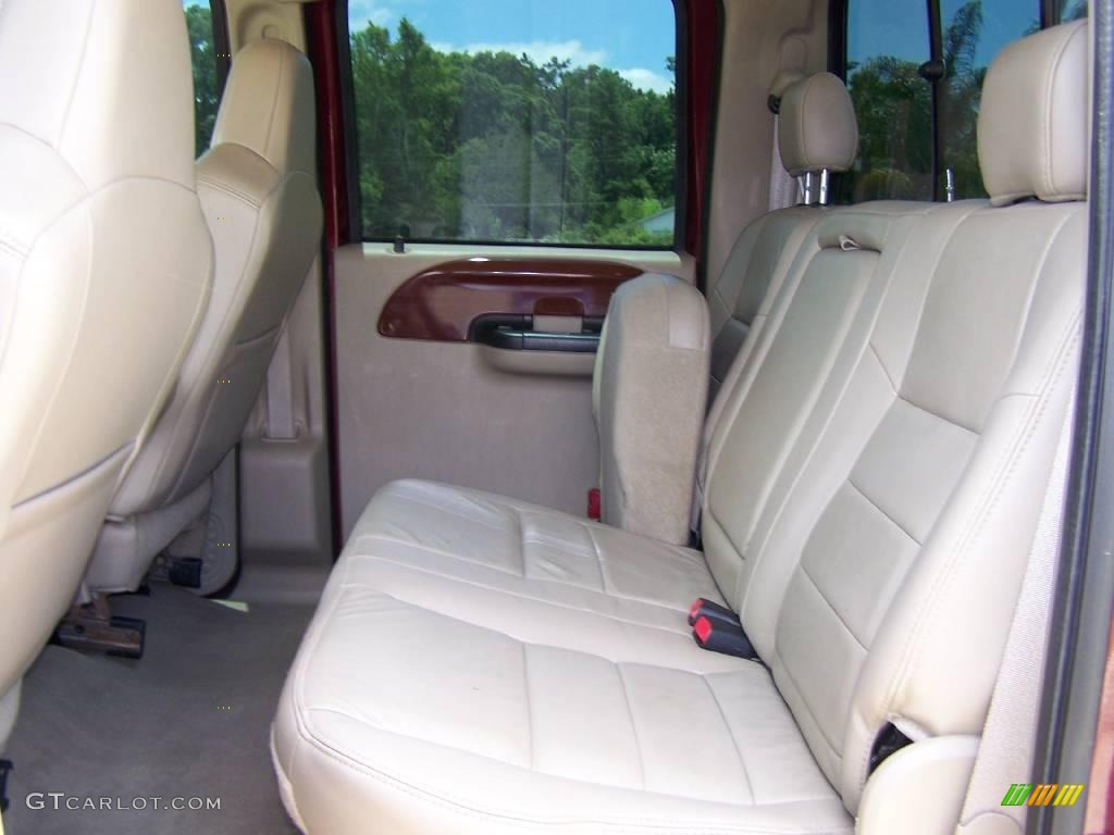 2005 F250 Super Duty Lariat FX4 Crew Cab 4x4 - Dark Toreador Red Metallic / Tan photo #10
