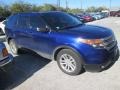 2014 Deep Impact Blue Ford Explorer FWD  photo #3