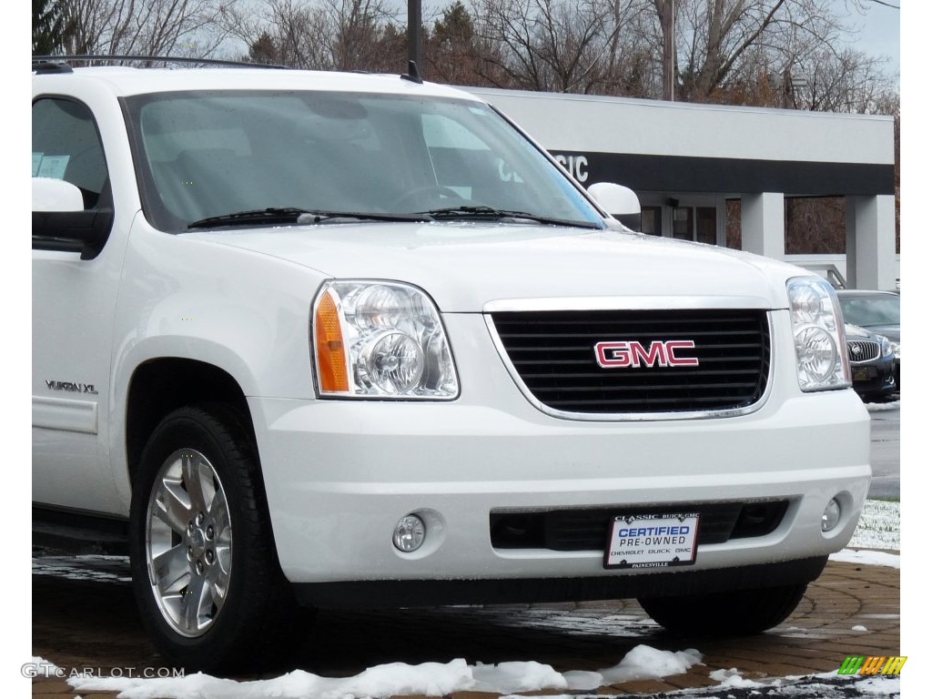 2013 Yukon XL SLT 4x4 - Summit White / Ebony photo #4