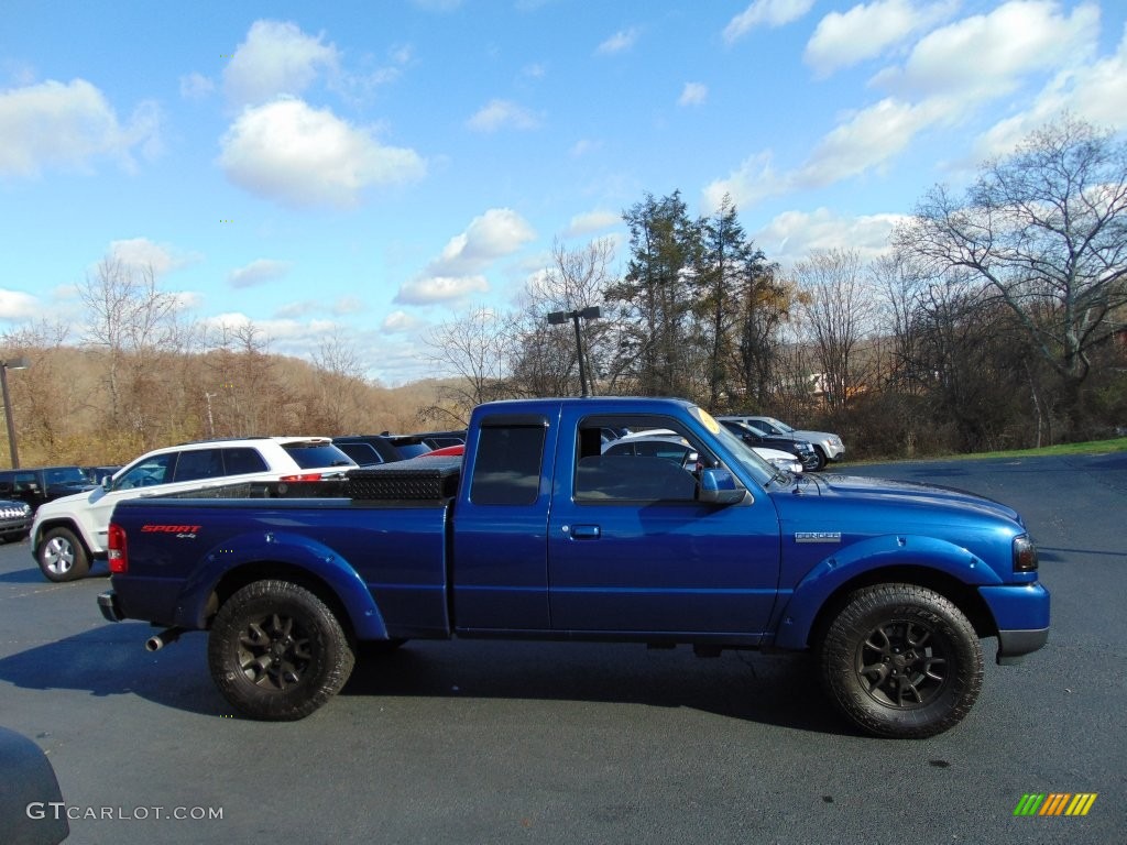 2011 Ranger Sport SuperCab 4x4 - Vista Blue Metallic / Medium Dark Flint photo #2