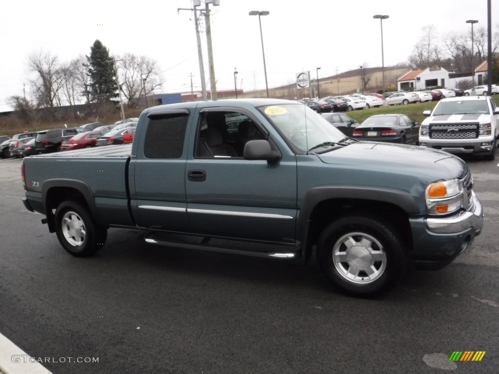 2007 Sierra 1500 Classic SLE Extended Cab 4x4 - Stealth Gray Metallic / Dark Pewter photo #10