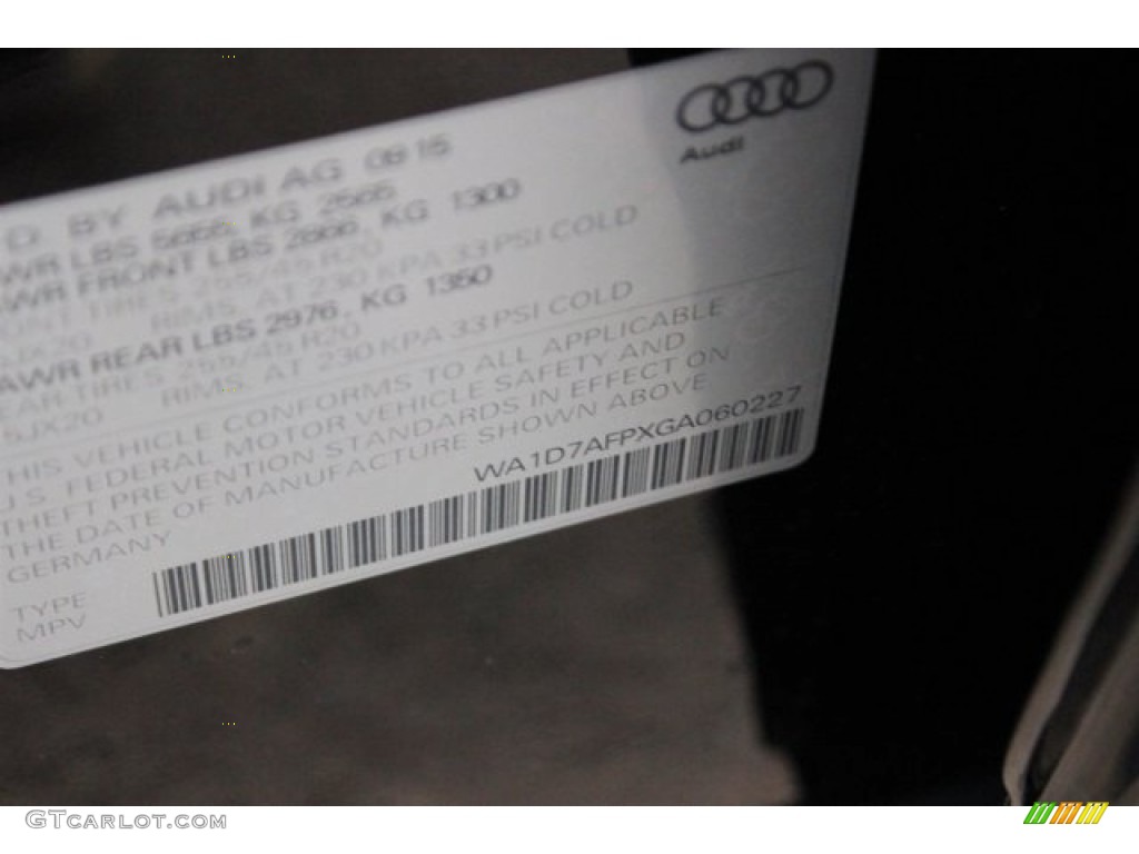 2016 Q5 3.0 TFSI Premium Plus quattro - Brilliant Black / Black photo #45