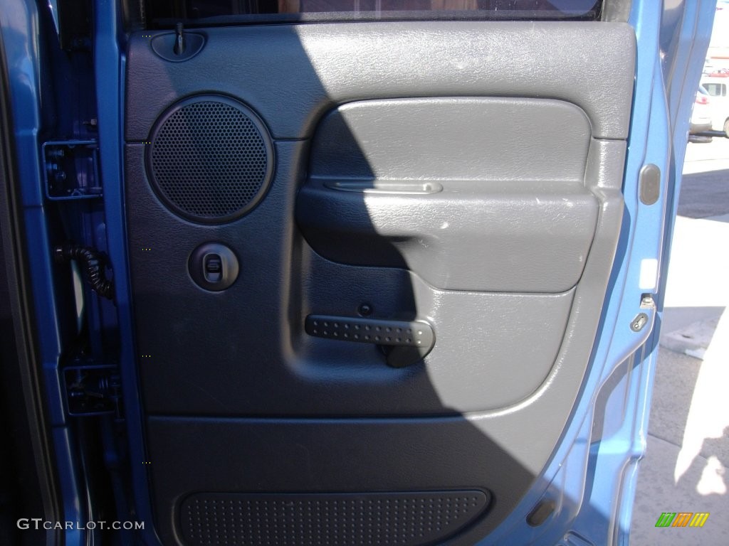 2003 Ram 2500 SLT Quad Cab 4x4 - Atlantic Blue Pearl / Taupe photo #15