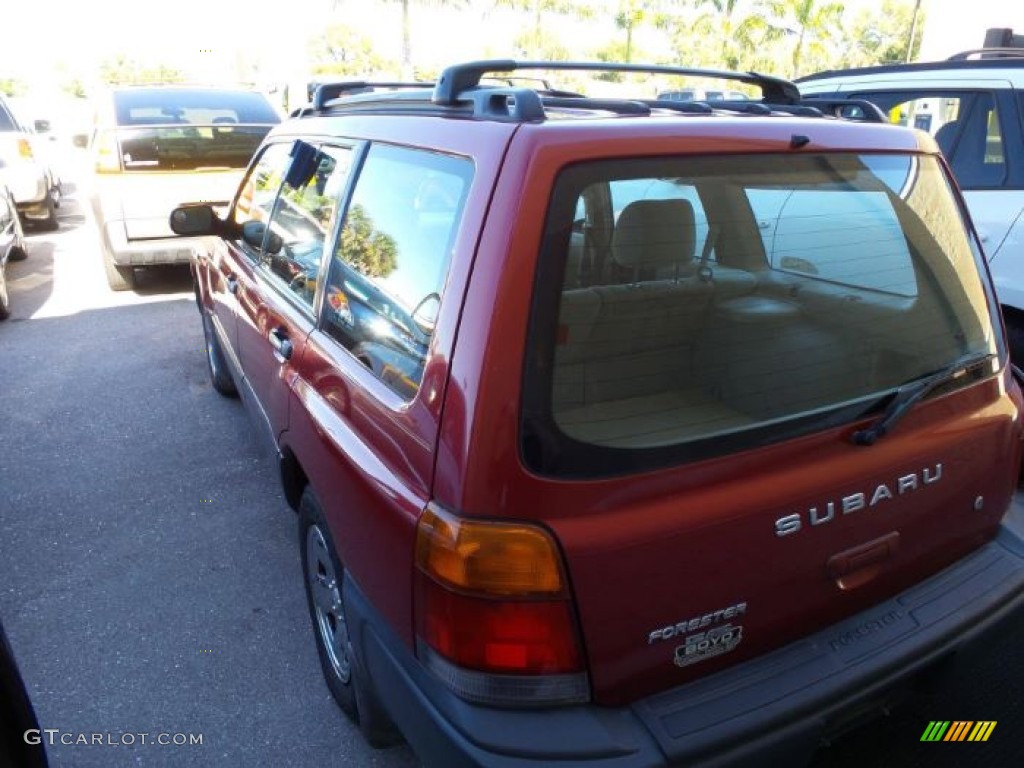 1999 Forester L - Canyon Red Pearl / Beige photo #6