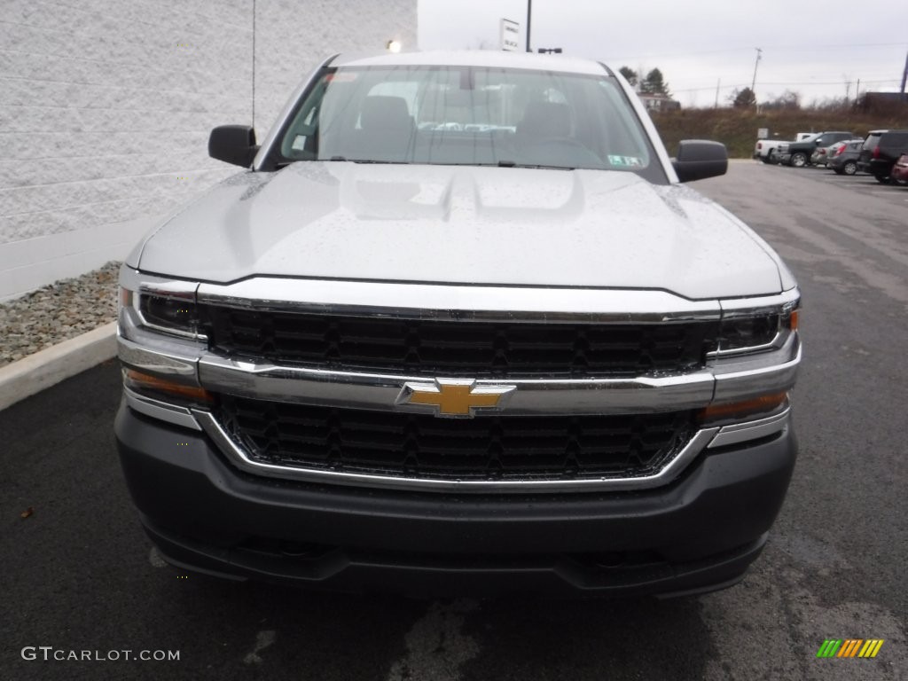 2016 Silverado 1500 WT Double Cab 4x4 - Silver Ice Metallic / Dark Ash/Jet Black photo #5