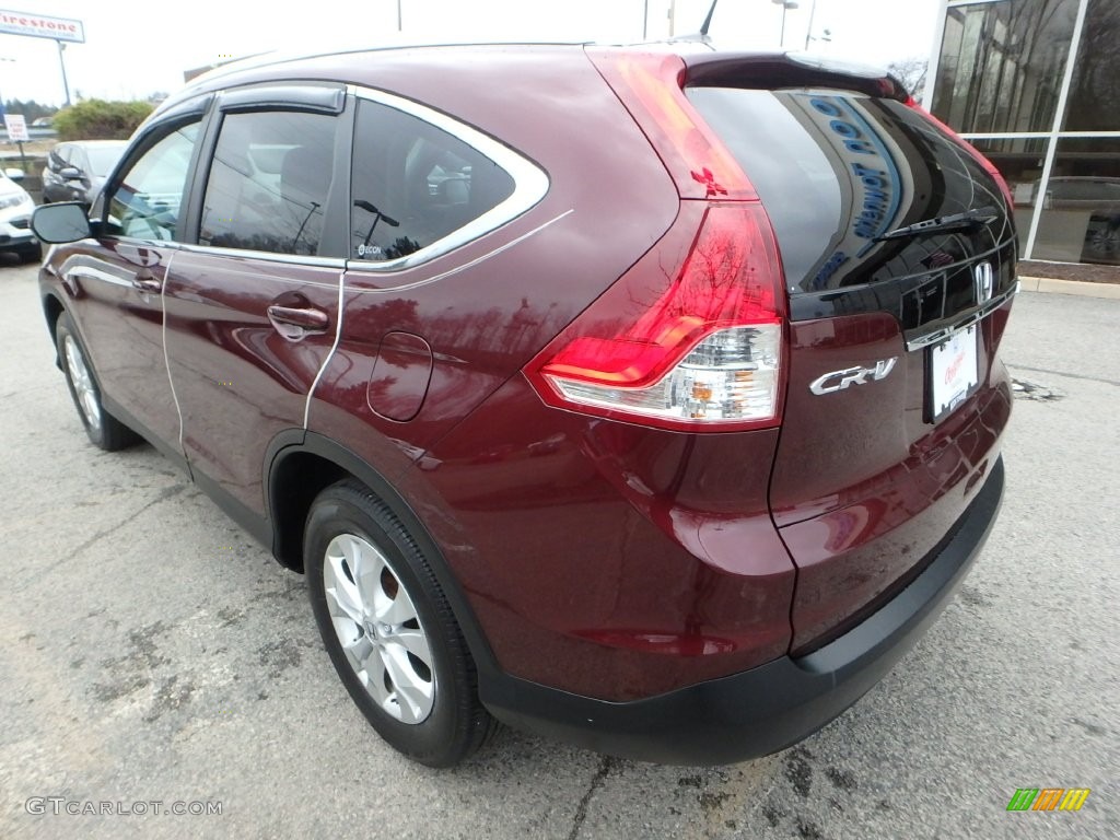 2012 CR-V EX-L 4WD - Basque Red Pearl II / Gray photo #3