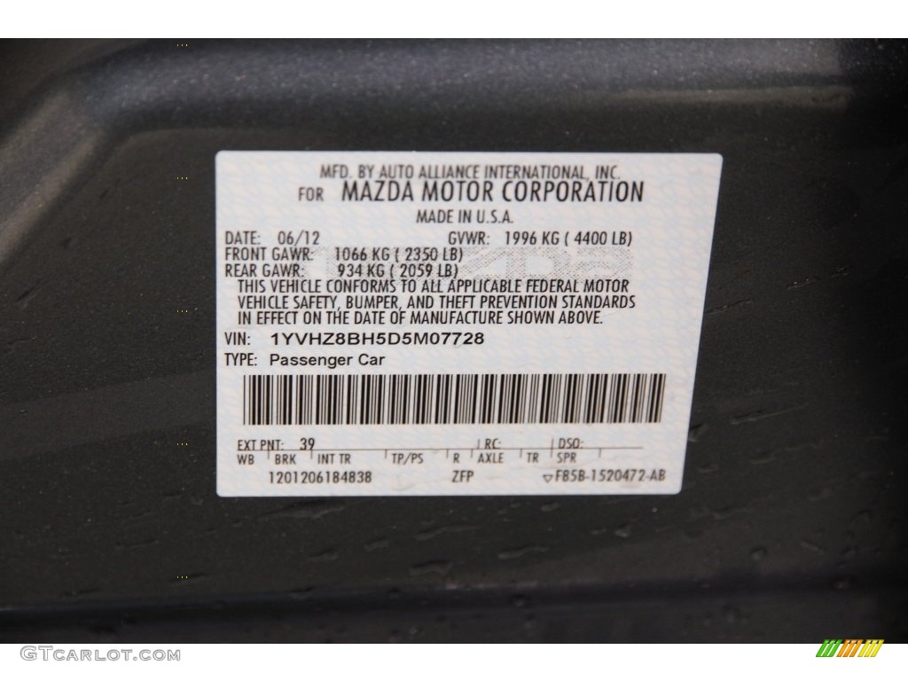 2013 MAZDA6 i Sport Sedan - Steel Blue / Black photo #15