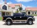 2004 Black Ford F150 Lariat SuperCrew 4x4  photo #2