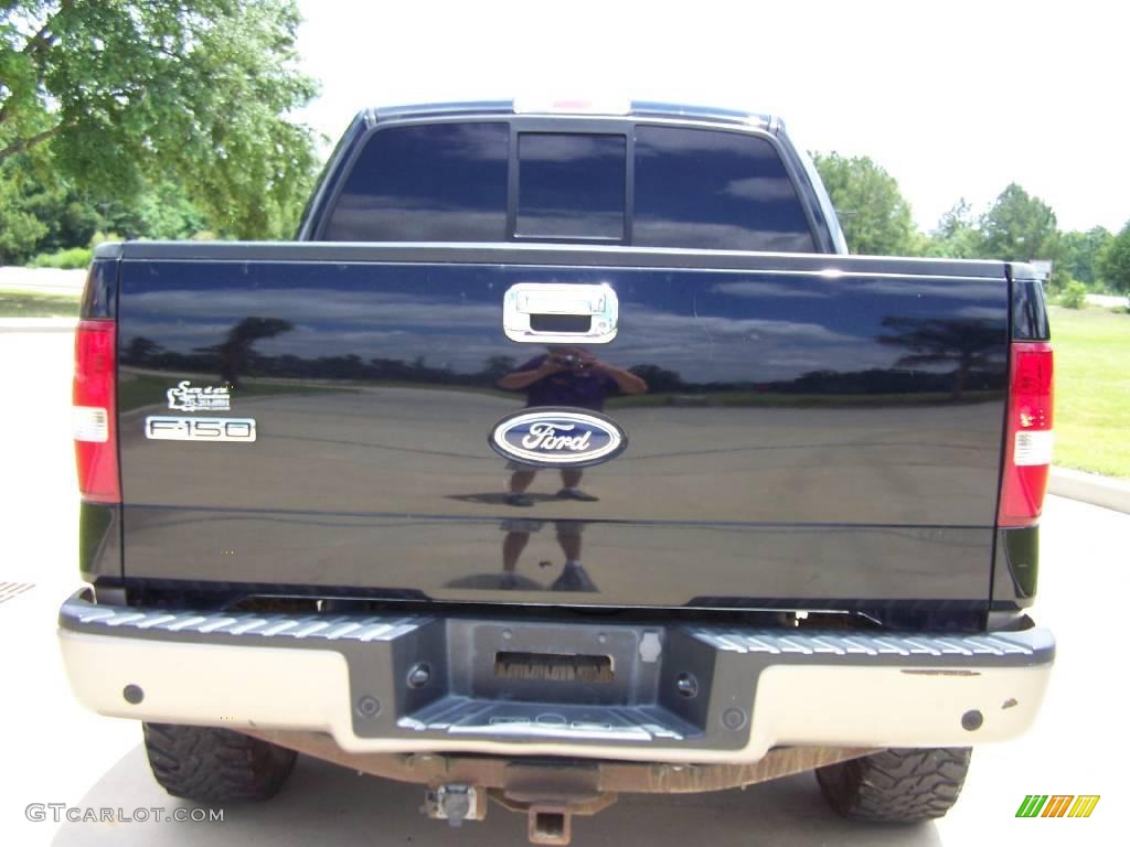 2004 F150 Lariat SuperCrew 4x4 - Black / Tan photo #4